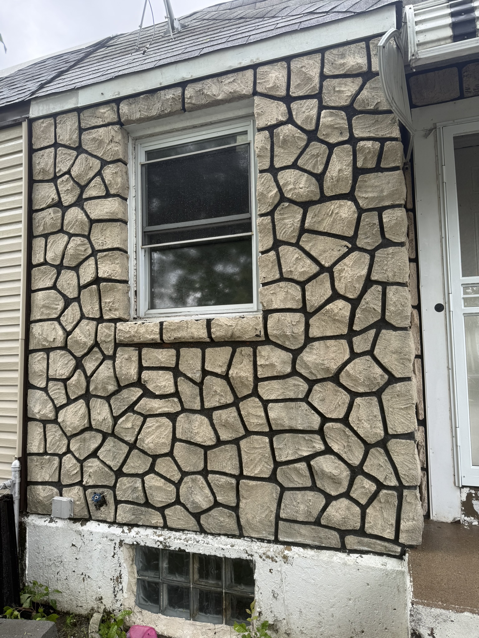 Concrete surface after pressure washing