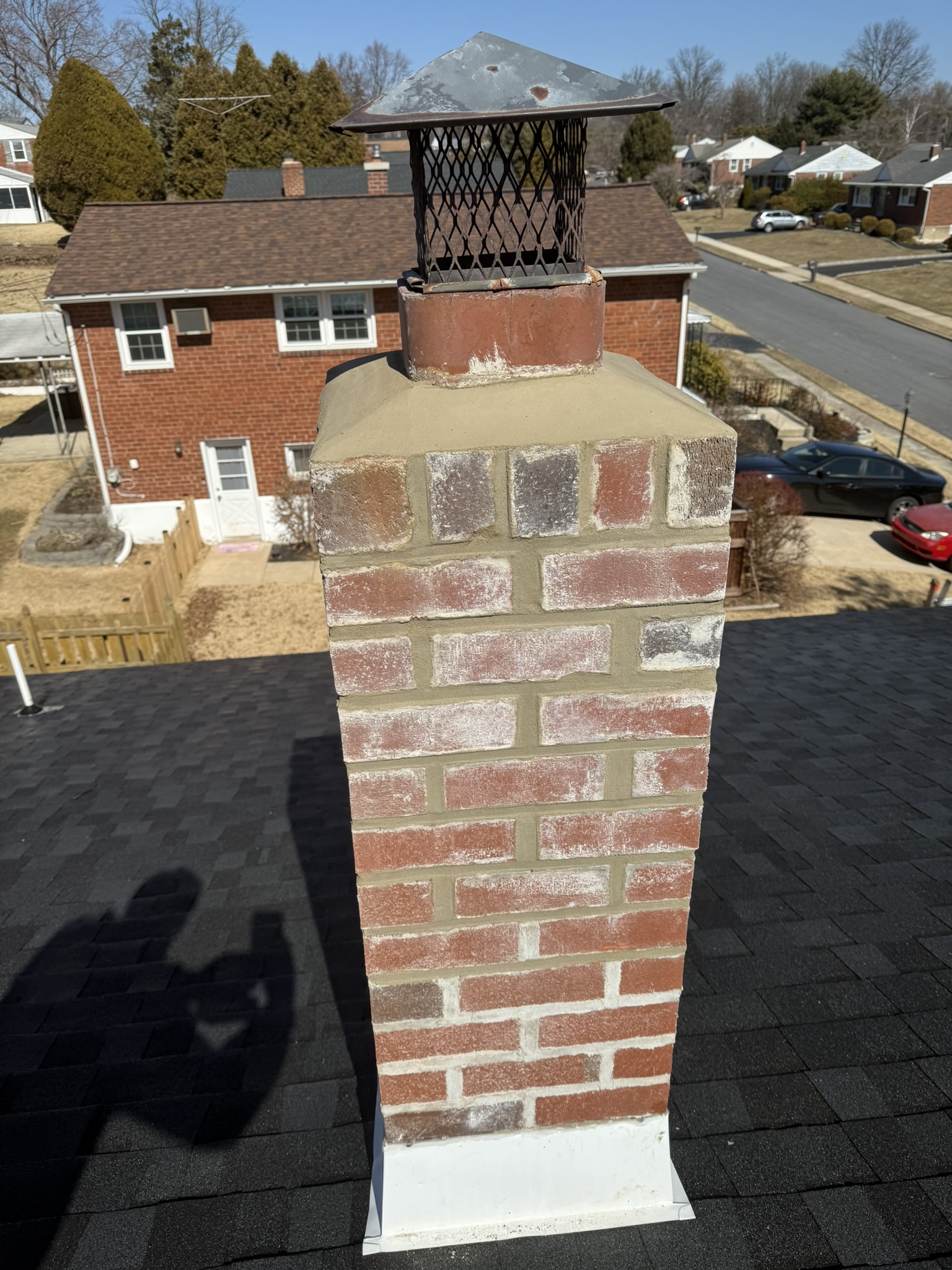Chimney after repointing